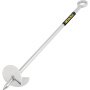 VEVOR sand anchor with helical screw, silver finish, looped handle.