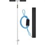 VEVOR sand anchor with handle, blue rope, and black storage pouch