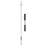 VEVOR sand anchor with stainless steel body and detachable black grip handle.