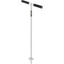 VEVOR sand anchor with t-handle design and helical base for beach umbrellas.