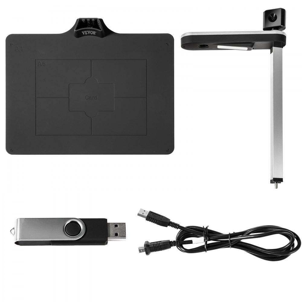 Vevor Document Camera For Teachers Book Scanner A4 Dual Lens Document Scanner