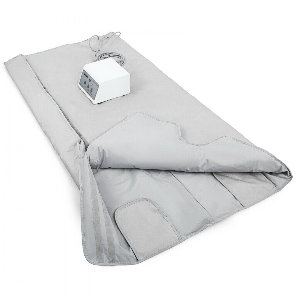 VEVOR 660W badstuedekken infrarød FIR 3 soner badstuedekken Spa Detox-slankemaskin (660W 77°F - 185°F)