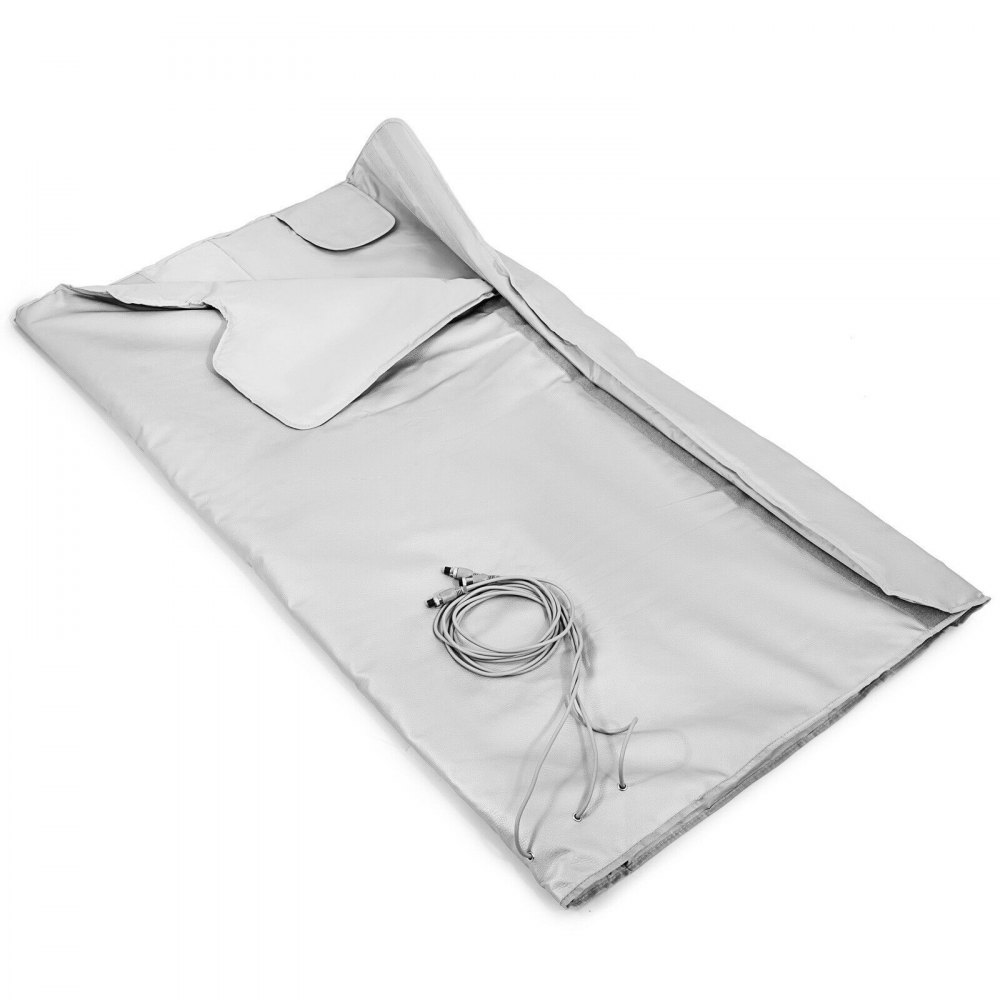 VEVOR 660W Sauna Blanket Infrared FIR 3 Zones Sauna Blanket Spa Detox Slimming Machine(660W 77°F - 185°F)