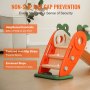 VEVOR Toddler Slide, Kid Slide for Toddlers Age 1-12 w/ Climbable Ladders & Basketball Hoop, Indoor Outdoor Slide Playset for Kids Within 88lbs, Toddler Playground w/ Raised Handrail, Anti-Slip Strip