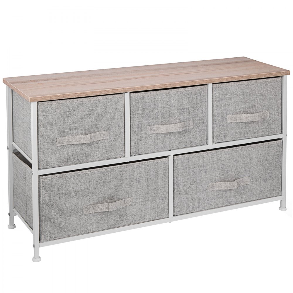 5-Drawer Storage Fabric Organizer Cabinet Storage Chest Shelf Fabric Entryway