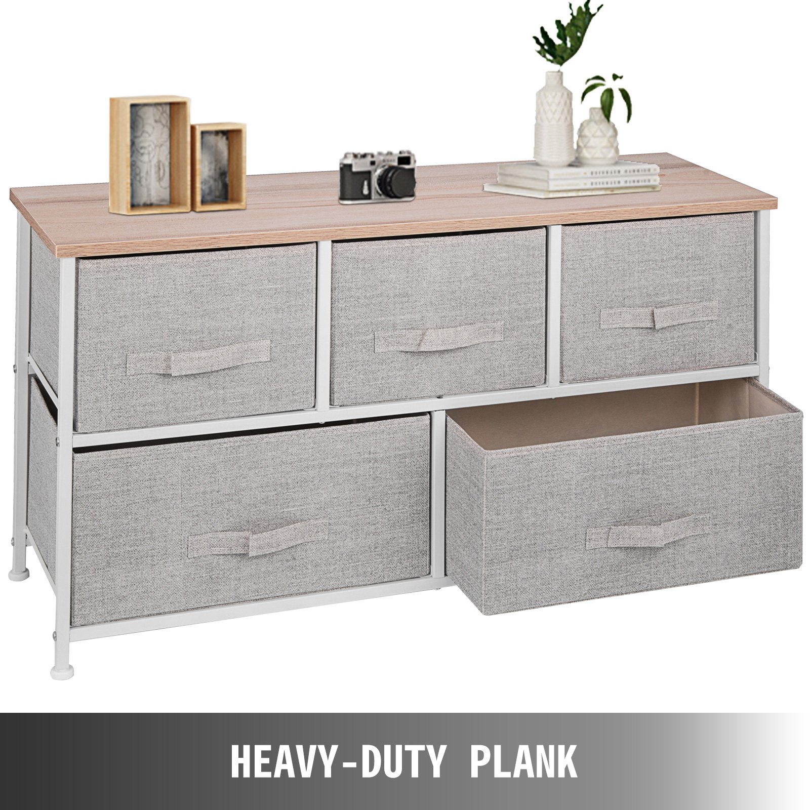 5-Drawer Storage Fabric Organizer Cabinet Storage Chest Shelf Fabric Entryway