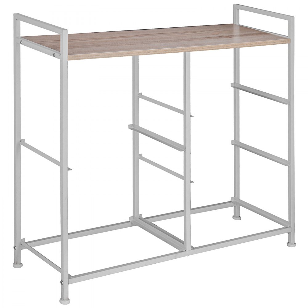 VEVOR 5-Drawer Storage Organizer Unit with Fabric Bins Bedroom Play Room Entryway Hallway Closets Steel Frame MDF Top Dresser Storage Tower Fabric Cube Dresser Chest Cabinet (Beige/Tall)