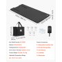 VEVOR Infrared Sauna Blanket with Armholes, 180 x 80 cm Portable Sauna Bag, Even Heating for Home Detox & Relaxation, Temp Control & Timer, Lightweight Oxford Fabric Heating Wrap with Carry Bag, Black