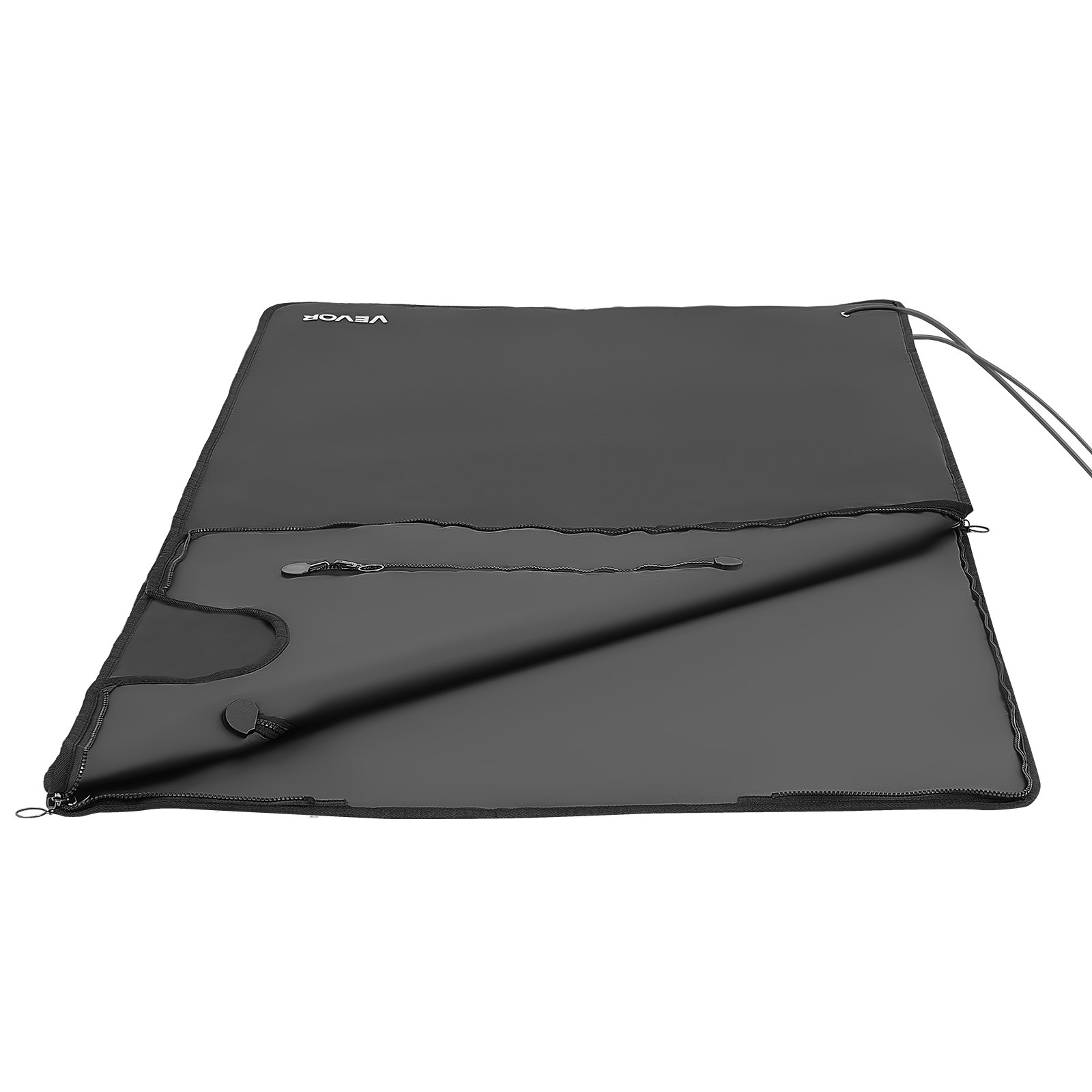 VEVOR Infrared Sauna Blanket with Armholes, 180 x 80 cm Portable Sauna Bag, Even Heating for Home Detox & Relaxation, Temp Control & Timer, Lightweight Oxford Fabric Heating Wrap with Carry Bag, Black
