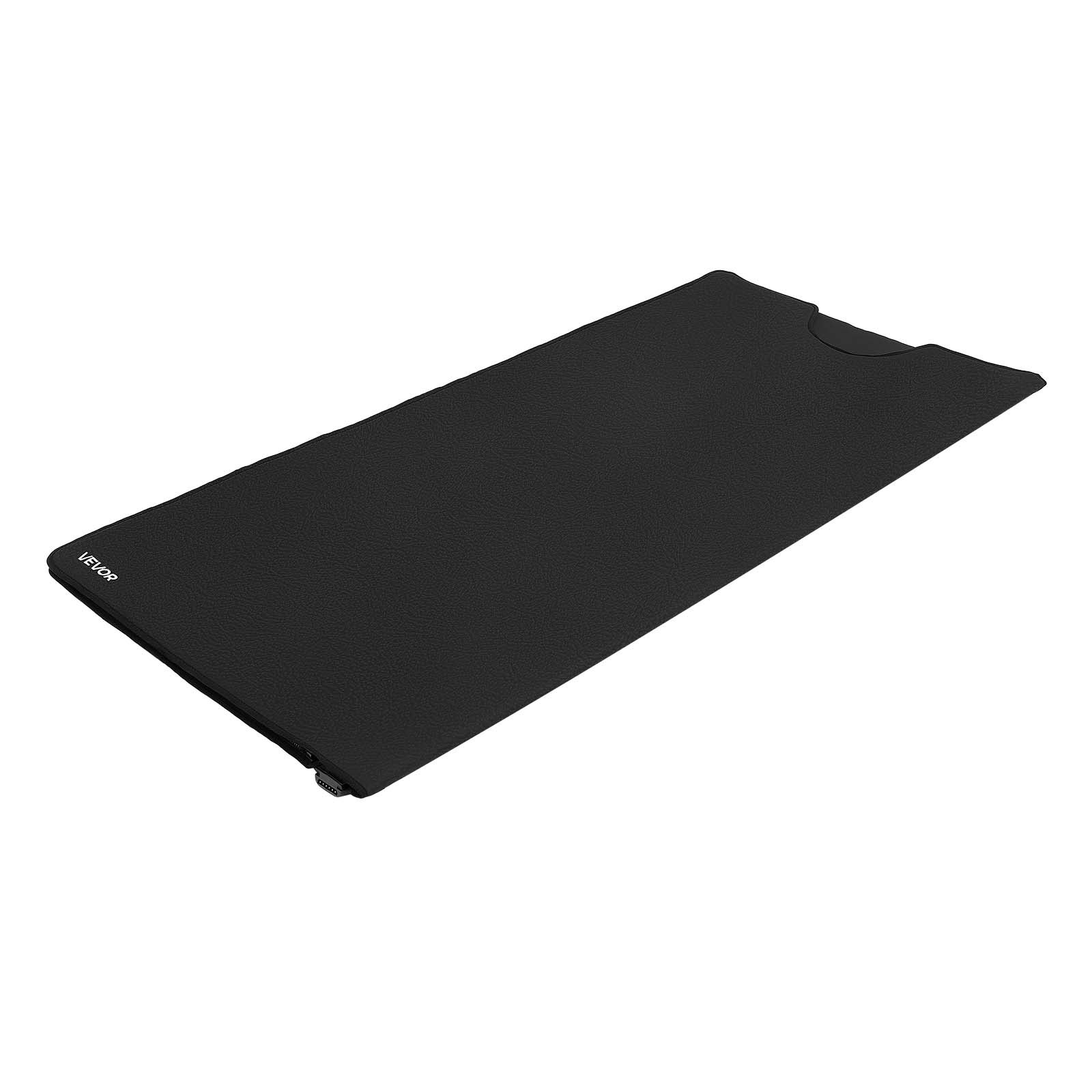 VEVOR Infrared Sauna Blanket 185 x 90 cm, Portable PU Leather Sauna Bag, Even Heating for Home Detox & Relaxation, Temp Control & Timer, Full-Body Heating Wrap with Towel Liner, Carry Bag, Black