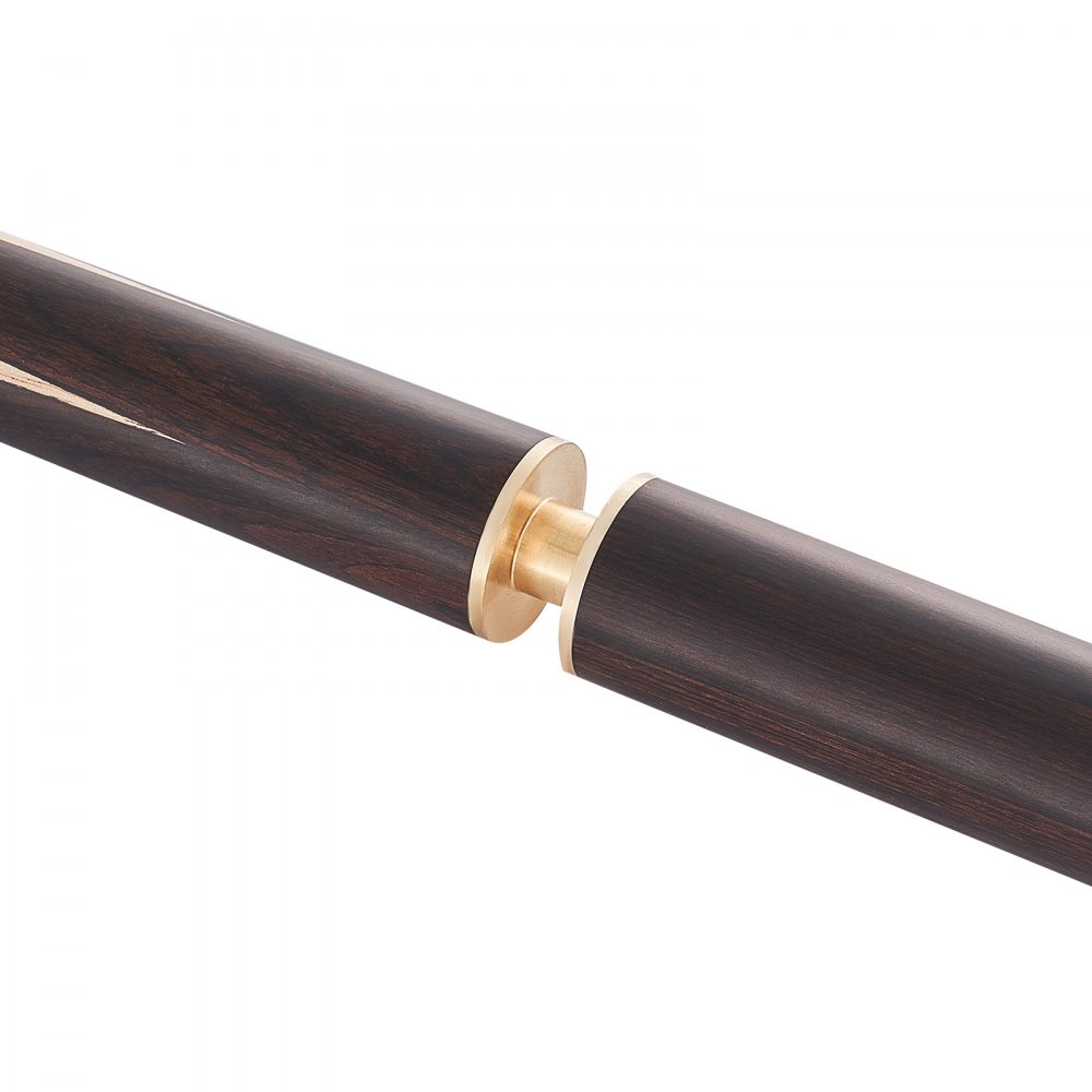 VEVOR Pool Cue, 1447.8mm Jointed Snooker Cue, Snooker Cues Stick with Extension Rod & 9.5mm Leather Tip, 538g Pools Stick for Professional Pool Table, Bar, Home, Office, Includes Aluminum Case