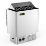 VEVOR 9KW Saunový ohřívač Sporák 380V-415V Wet&Dry elektrický ohřívač do sauny s vestavěnou řídící jednotkou Nerezový ohřívač do sauny