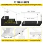 VEVOR Stair Railing Kit, 5 FT Handrails for Outdoor 0-5 Steps, Adjustable Angle White Aluminum Stair Handrail, Indoor & Outdoor Stairs for the Elderly