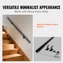 VEVOR Handrail Stair Railing, 4 ft, Wall Mount Handrails for Indoor Stairs, Thickened Aluminum Alloy Hand Rail with Installation Kit, 440 LBS Load Capacity Stairway Railing for Outdoor Stairs