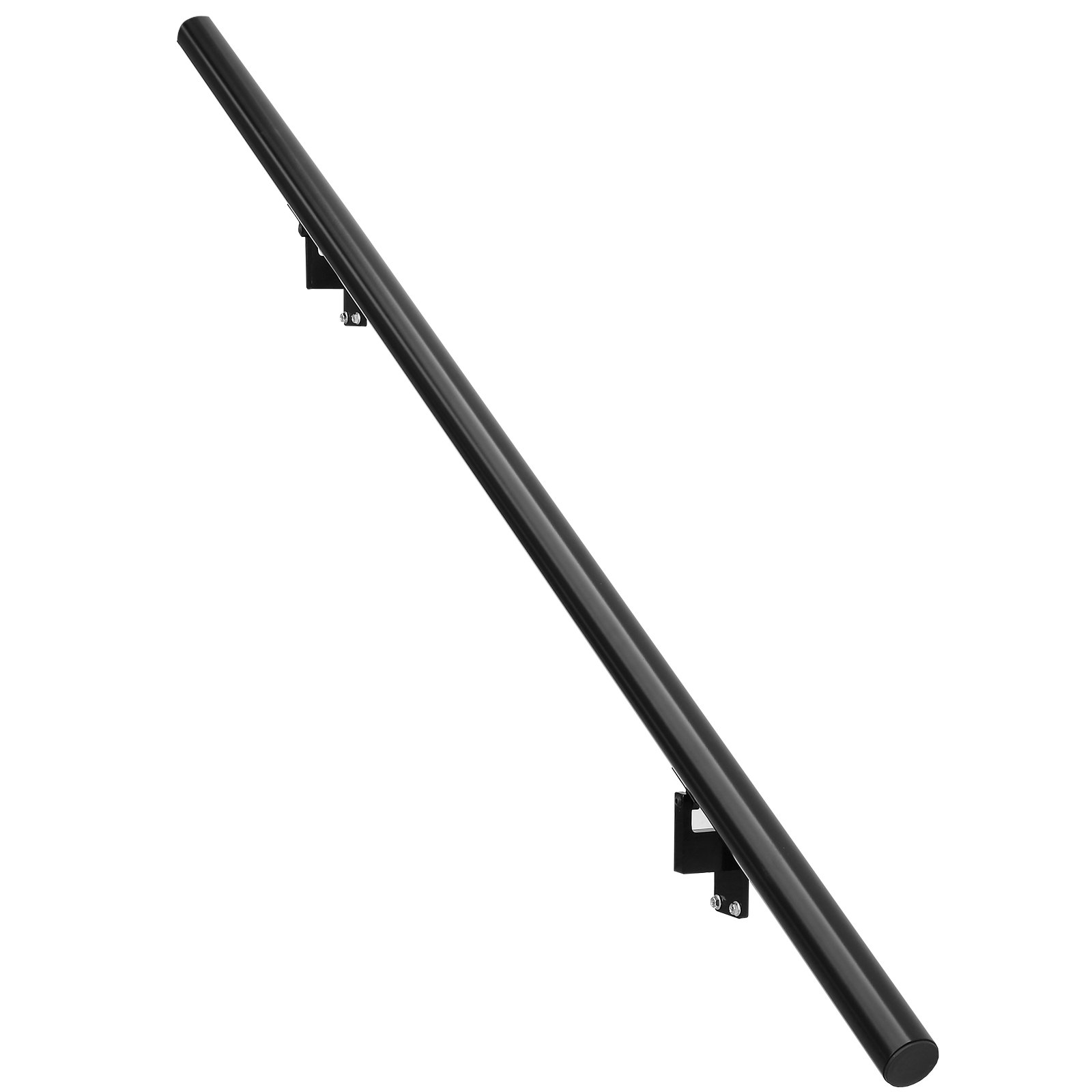 VEVOR Handrail Stair Railing, 4 ft, Wall Mount Handrails for Indoor Stairs, Thickened Aluminum Alloy Hand Rail with Installation Kit, 440 LBS Load Capacity Stairway Railing for Outdoor Stairs