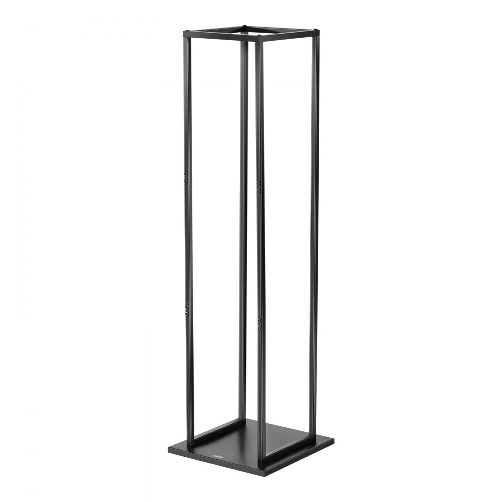 VEVOR Indoor Firewood Rack, 1 ft x 1 ft x 43.3 in Log Stacker Holder, Holds up to 100 lbs, Tall Wood Storage Stand, Powder-Coated Steel Firewood Holder, Heavy Duty Wood Pile Rack for Fireplace