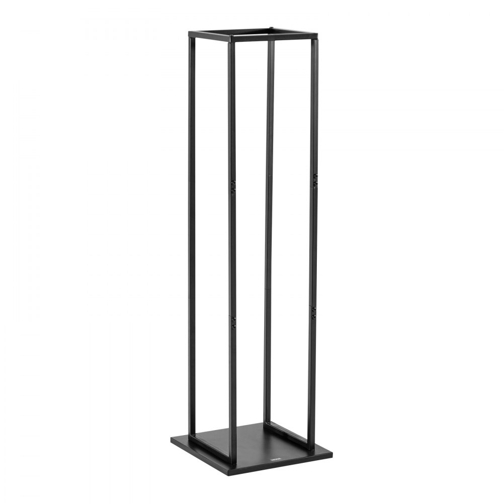 VEVOR Indoor Firewood Rack, 1 ft x 1 ft x 43.3 in Log Stacker Holder, Holds up to 100 lbs, Tall Wood Storage Stand, Powder-Coated Steel Firewood Holder, Heavy Duty Wood Pile Rack for Fireplace