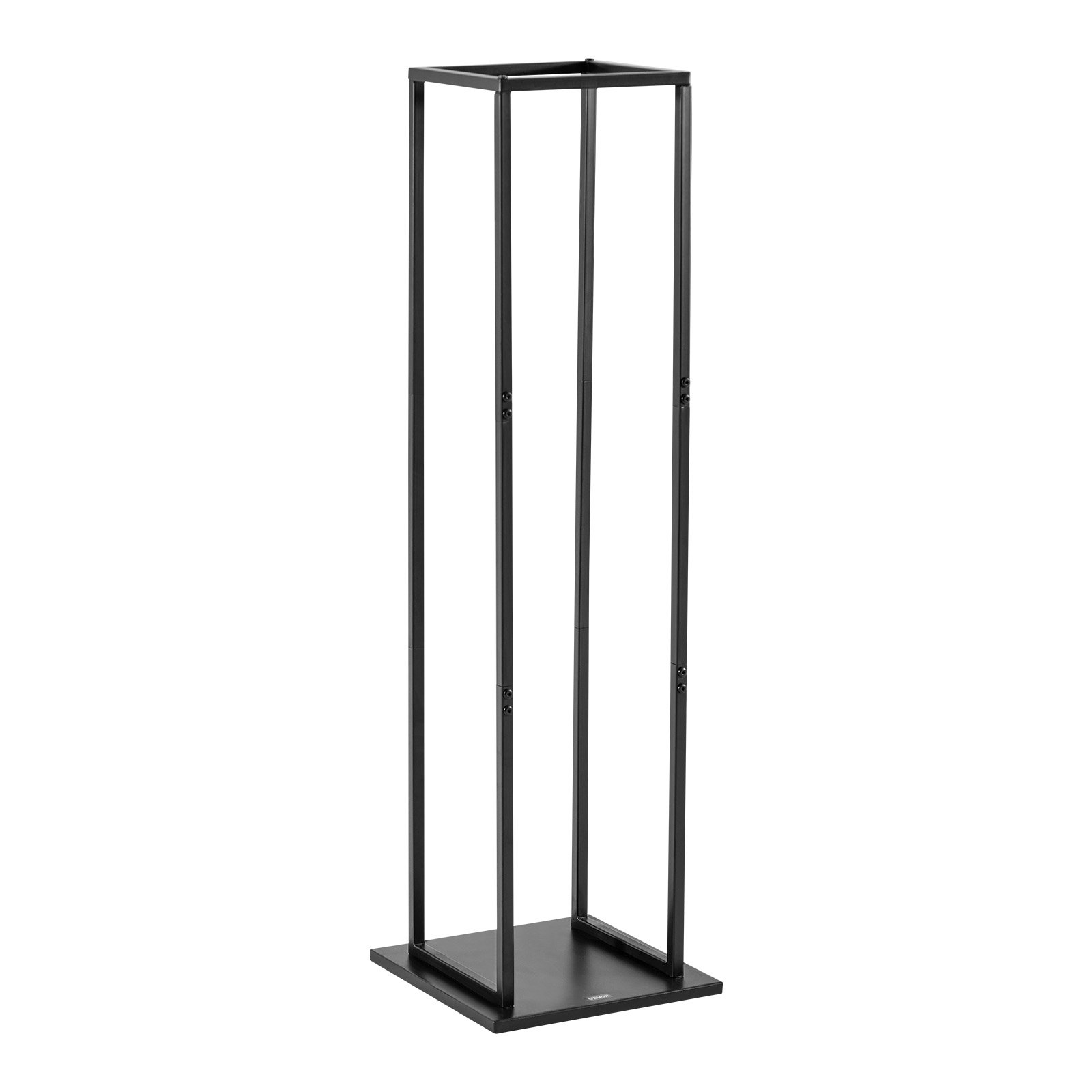 VEVOR Indoor Firewood Rack, 1 ft x 1 ft x 43.3 in Log Stacker Holder, Holds up to 100 lbs, Tall Wood Storage Stand, Powder-Coated Steel Firewood Holder, Heavy Duty Wood Pile Rack for Fireplace