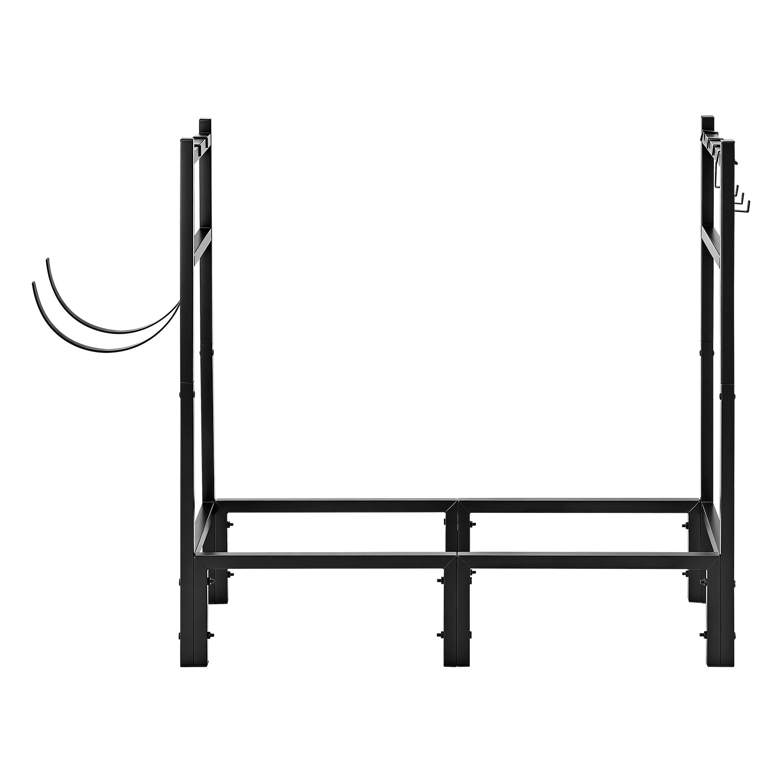 VEVOR Firewood Rack 32.68 Inch Heavy Duty Indoor Fire Wood Storage Holder, for Fireplace Patio Deck, 550 lbs Load Capacity, Stacker Stand with Log Carrier Bag, Metal Wood Pile Organizer Tool, Black