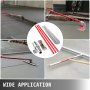 VEVOR Bull Float Concrete Float 1200x200mm Concrete Tool Trowel Float adjustable Handle & Bracket,concrete float with Handle Length: 3 x 1.8m