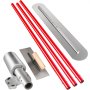 VEVOR Bull Float Manganese Steel Concrete Float 1200x200mm Concrete Float Tool Cement Tool Bull Concrete Kit Bull Pool Float Bull Float Handle Bull Float Bracket Concrete Tool Finishing Bull Float