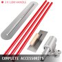 VEVOR Bull Float Manganese Steel Concrete Float 1200x200mm Concrete Float Tool Cement Tool Bull Concrete Kit Bull Pool Float Bull Float Handle Bull Float Bracket Concrete Tool Finishing Bull Float
