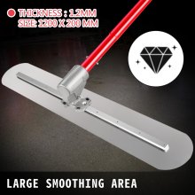 VEVOR Bull Float Manganese Steel Concrete Float 1200x200mm Concrete Float Tool Cement Tool Bull Concrete Kit Bull Pool Float Bull Float Handle Bull Float Bracket Concrete Tool Finishing Bull Float
