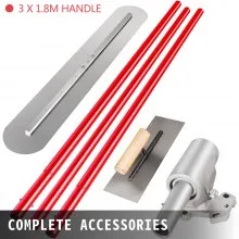 VEVOR Bull Float Manganese Steel Concrete Float 1200x200mm Concrete Float Tool Cement Tool Bull Concrete Kit Bull Pool Float Bull Float Handle Bull Float Bracket Concrete Tool Finishing Bull Float