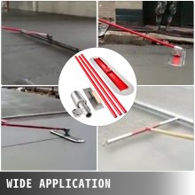 VEVOR Bull Float Manganese Steel Concrete Float 1200x300mm Concrete Float Tool Cement Tool Bull Concrete Kit Bull Pool Float Bull Float Handle Bull Float Bracket Concrete Tool Finishing Bull Float