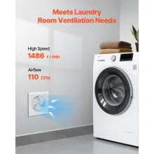 6 Inch Through The Wall Ventilation Fan 110 CFM Exhaust Fan AC Motor