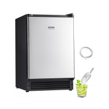 VEVOR Undercounter Ice Maker 15 Lbs/Day Built-in Ice Machine w/ Reversible Door