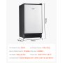 Undercounter Ice Maker 25 Lbs/Day Built-in Ice Maker Machine w/ Reversible Door