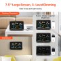 VEVOR Weather Station Indoor Outdoor, 7.5 in Large Color Display, Wireless Digital Home Weather Station, with Sensor Atomic Clock Adjustable Backlight Forecast Data Calendar Alarm Alert Temperature