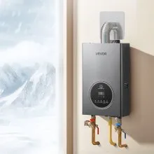 Gas Tankless Water Heater 4.3Gal 100000 BTU Smart Temp Control LED