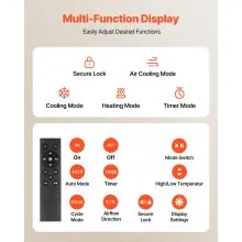 7.5 Inch Room to Room Fan 2-in-1 305 CFM Through Wall Fan Remote Control