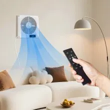 7.5 Inch Room to Room Fan 2-in-1 305 CFM Through Wall Fan Remote Control