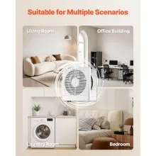 7.5 Inch Room to Room Fan Through Wall Fan AC Bi-directional Wind 180 CFM
