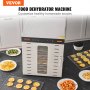 VEVOR Food Dehydrator Machine, 10 Stainless Steel Trays, 1000W Electric Food Dryer with Digital Adjustable Timer & Temperature for Jerky, Herb, Meat, Beef, Fruit, Dog Treats and Vegetables