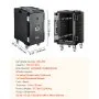 VEVOR Insulated Food Pan Carrier, 109 Qt Hot Box for Catering, LLDPE Food Box Carrier with Double Buckles, Front Loading Food Warmer with Handles, End Loader with Wheels for Restaurant, Canteen, etc.