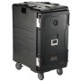 VEVOR insulated food pan carrier with sturdy design and wheels for easy transport.