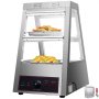 Commercial Food Warmer Pizza Warmer 16-Inch Pastry Warmer with Tilt-Up Doors