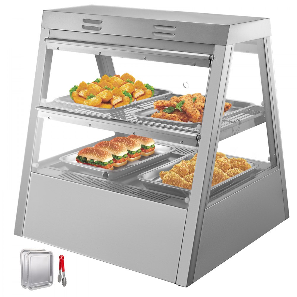 Commercial Food Warmer Pizza Warmer 1100mm Pastry Warmer with Tilt-Up Doors