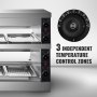 VEVOR Commercial Food Warmer Display Case Bain Marie 2-Tier Pizza Showcase 3200W