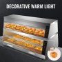 VEVOR Commercial Food Warmer Display Case Bain Marie 2-Tier Pizza Showcase 3200W