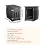 VEVOR Insulated Food Pan Carrier, 90L Hot Box for Catering, LLDPE Food Box Carrier with Double Buckles, Front Loading Food Warmer for Restaurant, Canteen, etc.