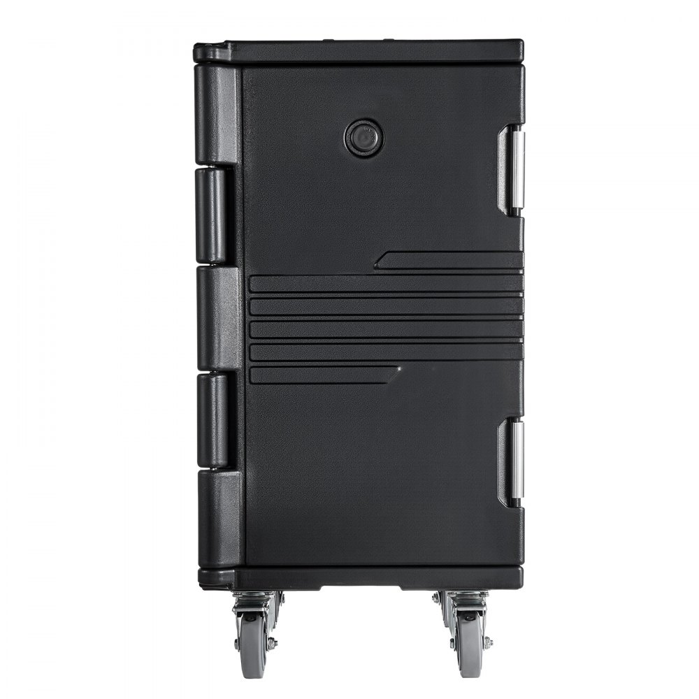VEVOR Insulated Food Pan Carrier, 127 Qt Non-Electrical Food Warmer, with Swivel Wheel & 304 Stainless Steel Latch, LLDPE Stackable Hot Box, for Various Pan Sizes(NOT Included), Fit Catering BBQ Event