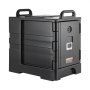 VEVOR Insulated Food Pan Carrier, 81 Qt Hot Box for Catering, Food Box Carrier with Double Buckles, Front Loading Food Warmer with Handles, Stackable End Loader for Restaurant, Canteen