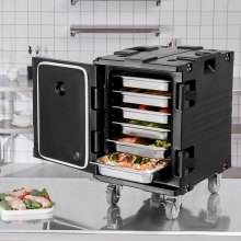 Insulated Food Pan Carrier Stackable Catering Dishbox 90L Chafing Dish