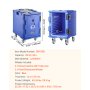 VEVOR Insulated Food Pan Carrier, 82 Qt Hot Box for Catering, LLDPE Food Box Carrier with One-Piece Buckle, Front Loading Food Warmer with Handles, End Loader with Wheels for Restaurant, Canteen, etc.