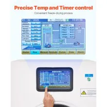 Vacuum Freeze Dryer 4-Layer Fruit Vegetable Freeze Drying Machine w/ Pump White